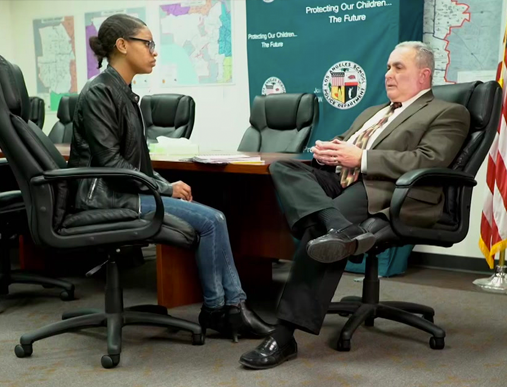 Talking with the police chief